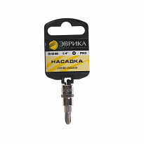 Насадка ER-93103H 1/4" DR филлипс PH.3 (с держателем) ЭВРИКА 1/240